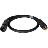 Adorama Laird 50 4K UHD Canare 3G HD-SDI 4-Channel DIN Male to Female Camera Cable 4KMDM-MDF-050