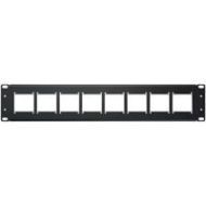 Adorama Camplex 90 Degree (Flat Front) 8-Position 2RU Empty Rack Frame for HY45 System HY45-90D2RU