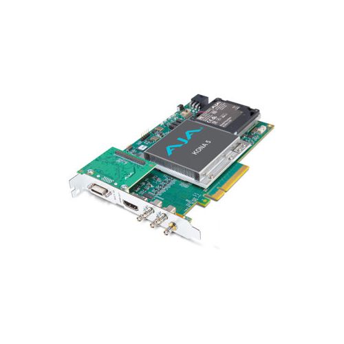  Adorama AJA KONA 5 12G-SDI I/O, 10-Bit PCIe Card, HDMI 2.0 Output, PCIe Power, No Cable KONA-5-R0-S02