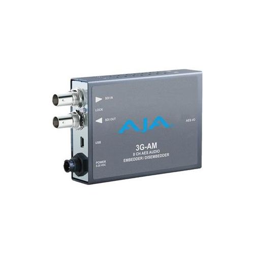  Adorama AJA 3G-AM 3G-SDI 8-Channel AES Audio Embedder/Disembedder Mini-Converter 3G-AM