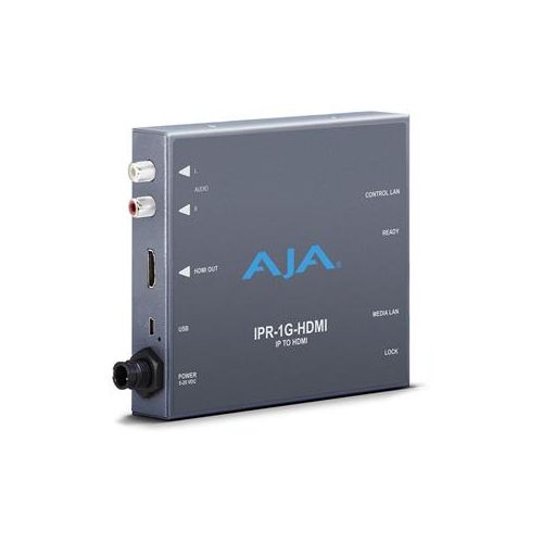  Adorama AJA JPEG 2000 IP Video & Audio to HDMI Converter IPR-1G-HDMI