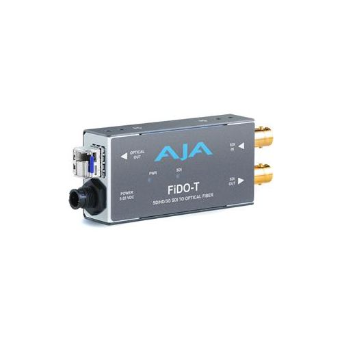  Adorama AJA Single Channel SDI to LC Fiber Converter with Multi-Mode SFP Module FIDO-T-X