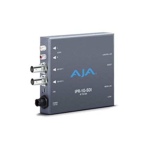  Adorama AJA JPEG 2000 IP Video & Audio to 3G-SDI Converter IPR-1G-SDI