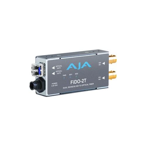  Adorama AJA FiDO Dual Channel SDI to LC Fiber Mini Converter with CWDM FIDO-2T-CWDM