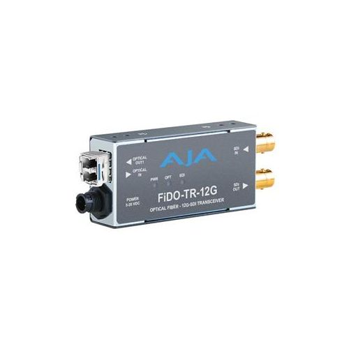  Adorama AJA FiDO-TR-12G 1-Channel 12G-SDI/LC Single-Mode LC Fiber Transceiver FIDO-TR-12G
