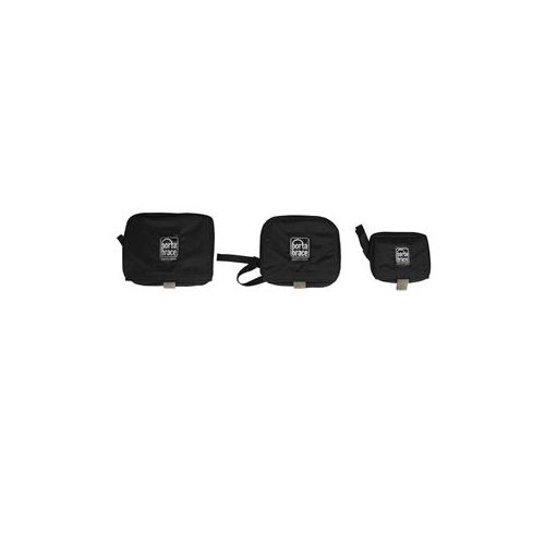  Adorama Porta Brace LC-CAPSET Lens Cap Set w/White Balance Card, Set of 3 S/M/L LC-CAPSET