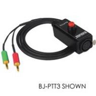 Adorama Hybrid Fiber Systems ATEM Headset Push-to-Talk Belt-Clip Adapter, 4-Pin XLR Male BLACKJACK-PTT2