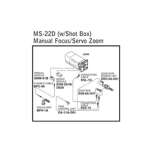  Adorama Fujinon MS-22D (Manual/Servo) Digital Zoom/Focus Rear Control Kit with Shotbox MS-22D