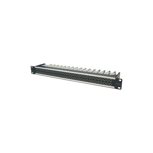  Adorama Canare 75 Ohm Standard Video Patchbay, 78 DVJB-S Loaded, Straight Through, 4RU 264U-DVJBS