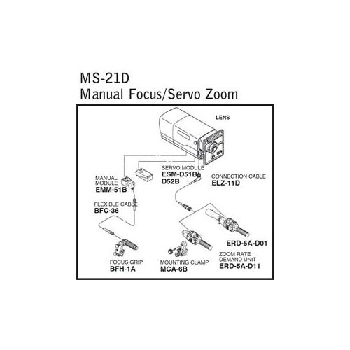  Adorama Fujinon MS-21D (Manual/Servo) Digital Zoom/Focus Rear Control Kit MS-21D