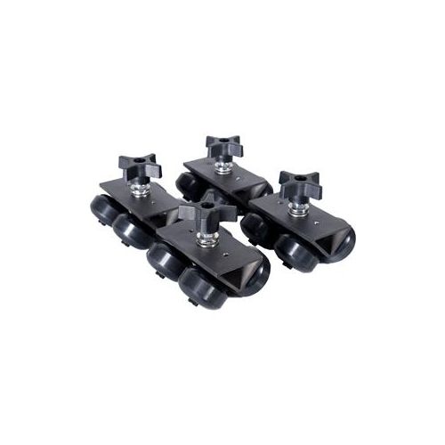  Adorama ProAm SolidTrax Universal Track Dolly DIY Wheels for Modus System, Set of 4 MODUSTD