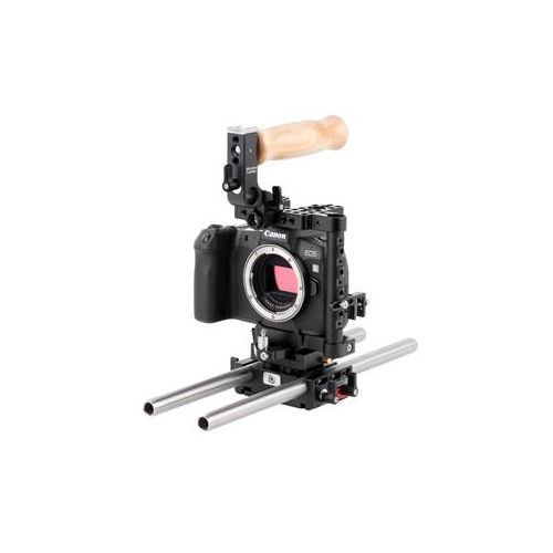  Adorama Wooden Camera Unified Accessory Base Kit, DSLR Cage (Small) and 2x 12 15mm Rods 268300