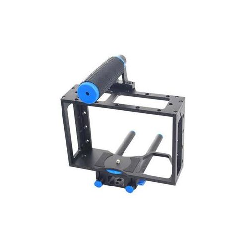  Adorama YELANGU C1 Aluminum DSLR Camera Cage for Canon 5D Mark II / 7D / 60D, Black/Blue C1