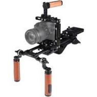 Adorama CAMVATE Pro Shoulder Mount Rig+Extension-Type Half Cage with Manfrotto QR Plate C2453