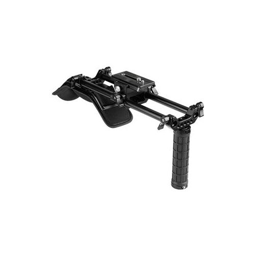  Adorama CAMVATE Shoulder Mount Support Kit with 15mm Rod System and Manfrotto QR Plate C2105