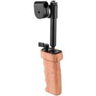 Adorama CAMVATE Wood Handgrip, Built-in Ball Head Connection & Rosette 15mm Rod Clamp C2242