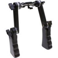 Adorama Cavision Dual Handgrips with 10cm Vertical Extension Pieces for 15mm Rods RHD1560-VE10