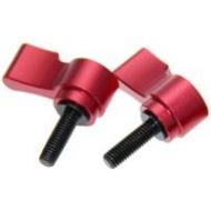 Adorama CAMVATE M5 Male Threading Rotating Knob Adjustable Screw, 15mm Long, Red, 2-Pack C1492