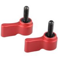 Adorama CAMVATE M5 Male Thread Rotating Knob Adjustable Screw, 18mm Long, Red, 2-Pack C1510