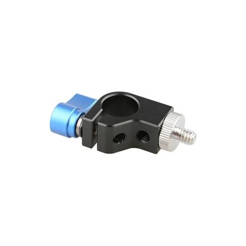  Adorama CAMVATE Single 15mm Rod Clamp with 1/4-20 Thread and Screw, Blue Knob C1711