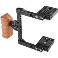 Adorama CAMVATE Camera Cage with Right-Side Wood Handle for Select DSLRs C1657