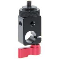 Adorama CAMVATE 15mm Single Rod Clamp with 1/4-20 Screw Adapter, Red Lever C0866