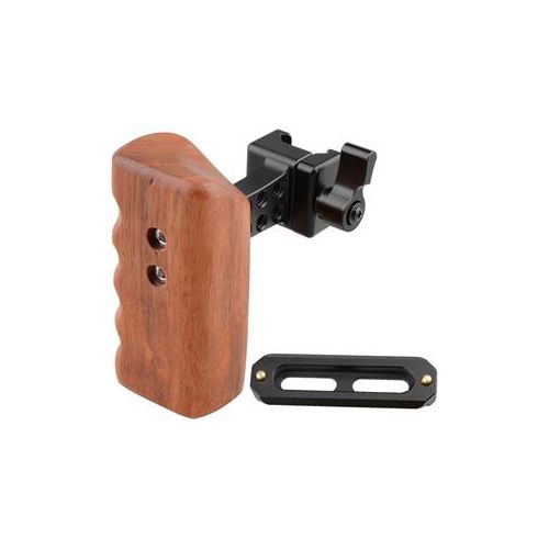  Adorama CAMVATE Left Hand Wooden Handle Grip with Swat Rail Clamp and 2.7 Safety Rail C1532