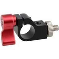 Adorama CAMVATE Single 15mm Rod Clamp with 1/4-20 Thread and Screw, Red Knob C1442