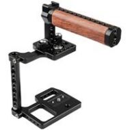 Adorama CAMVATE Half Cage with Wooden Top Handle for BMPCC 4K Camera C1929