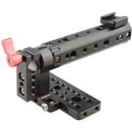 Adorama CAMVATE Top Plate with Top Handle Camera Grip for BMCC Cinema Camera, Red Knob C1097