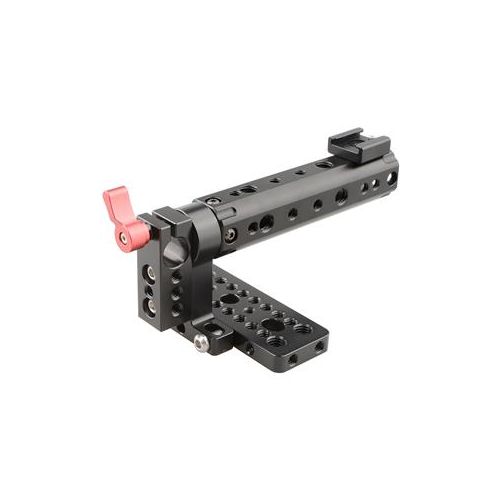  Adorama CAMVATE Top Plate with Top Handle Camera Grip for BMCC Cinema Camera, Red Knob C1097