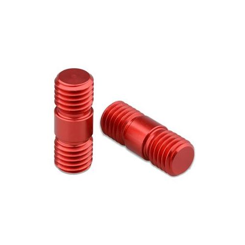  Adorama CAMVATE M12 Thread Rod Extension Connector for 15mm Rail System, Red, 2-Pack C1623