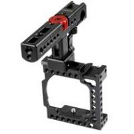 Adorama CAMVATE Handheld Camera Cage w/ QR Cheese Handle for Sony A6500/6000/6300, Black C1599