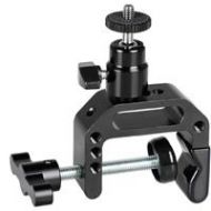 Adorama CAMVATE C Clamp with Mini Ball Head Mount, Black Locking Knob, 4 Lbs Capacity C2171