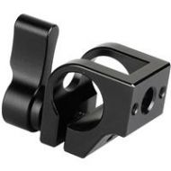 Adorama CAMVATE Universal 15mm Single Rod Clamp w/1/4 Mount for Camera Cage, Black Knob C2127