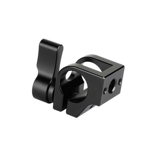  Adorama CAMVATE Universal 15mm Single Rod Clamp w/1/4 Mount for Camera Cage, Black Knob C2127