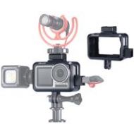 Adorama Ulanzi OA-7 Plastic Vlog Cage for DJI Osmo Action Camera, Black 1490