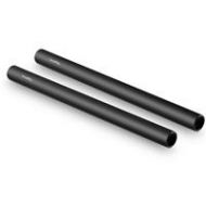 Adorama SmallRig 15mm Black Aluminum Alloy Rod Pair, M12 Thread, 10 1052