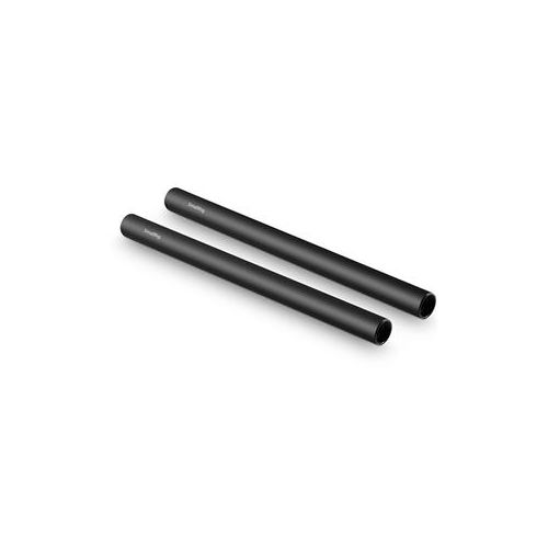  Adorama SmallRig 15mm Black Aluminum Alloy Rod Pair, M12 Thread, 10 1052