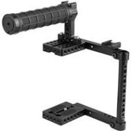 Adorama CAMVATE Camera Cage with Rubber Top Handle and 2x Shoe Mounts for Select DSLRs C1965