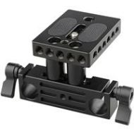 Adorama CAMVATE DSLR Baseplate Mount with Railblock Height Riser for 15mm Rail System C1237