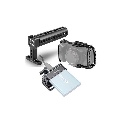  Adorama SmallRig Samsung T5 SSD Mount for BMPCC 4K/6K and Z CAM E2 Cages With Acc Bundle 2245B A