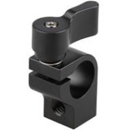 Adorama CAMVATE Single 15mm Rod Clamp with 1/4-20 Threads, Black Knob C1440