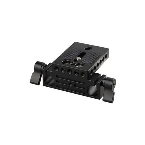  Adorama CAMVATE Camera Baseplate with 15mm Railblock for 15mm Rod Rail Support System C1236