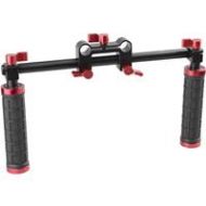 Adorama CAMVATE Handle Grips Handlebar Kit w/ Red Knobs for DSLR/Camcorder, Shoulder Rig C0933