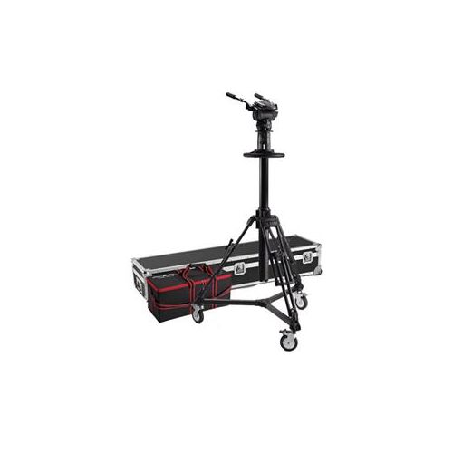  Adorama Acebil PD3800 Pro Pedestal, D5 Dolly, CH9 Head, PB-5CS(L) Pan Bar PDII-CH9