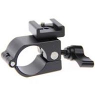 Adorama CAMVATE 25mm Rod Clamp with Shoe Mount for DJI Ronin-M, Freefly MoVI, Black Knob C1166