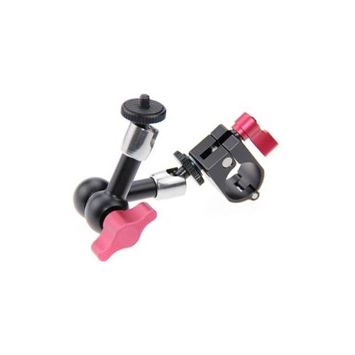  Adorama CAMVATE 7 Articulating Arm Monitor Mount with 25mm Rod Clamp, Red Knob C1171