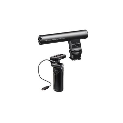  Adorama Sony GPVPT1 Shooting Grip with Mini Tripod W/Sony ECM-GZ1M Zoom Microphone GPVPT1 A