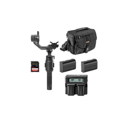  Adorama DJI Ronin-SC Gimbal Stabilizer W/2 GX LP-E6N Battery, Dual Charger & Acc. Bundle DJI RONIN-SC F